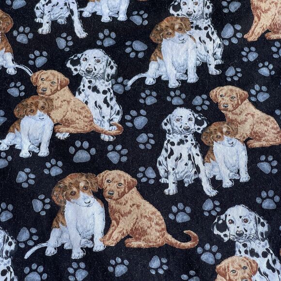 Vintage Caribou New York Button Up Shirt Womens Plus Size 1X Cats Dogs Paw Print - Picture 3 of 8